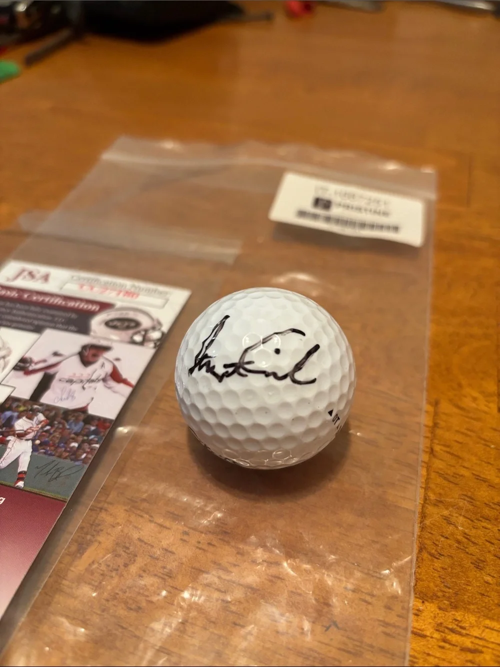 Stewart Cink Signed Titleist 2 Golf Ball Autograph JSA COA PGA